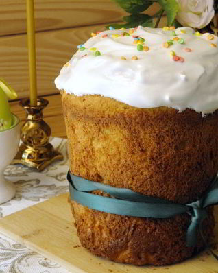 Творожный кулич на Пасху