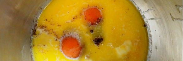 тыквенный кулич с лавандовой сливочной глазурью