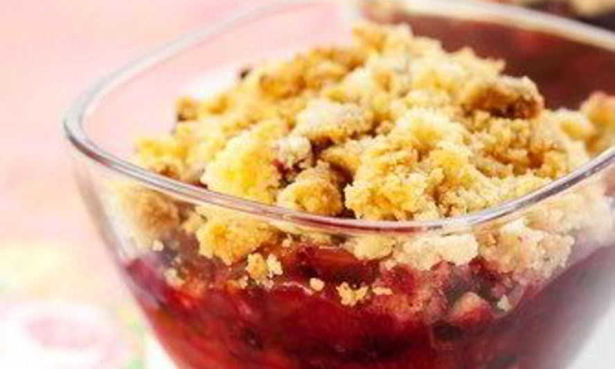 Рецепт порционных крамблов с ежевикой