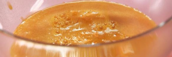 чайное суфле с облепиховым соусом