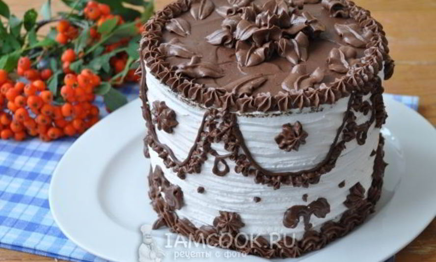 Рецепт черно-белого торт-суфле