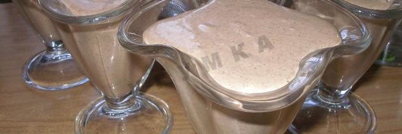 десерт шоколадный крем суфле