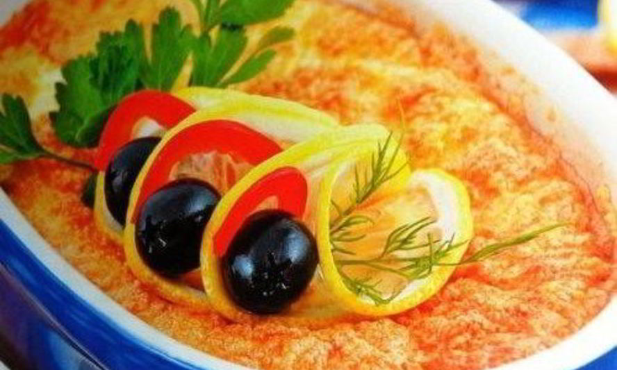 Рецепт камбалы в суфле из сыра