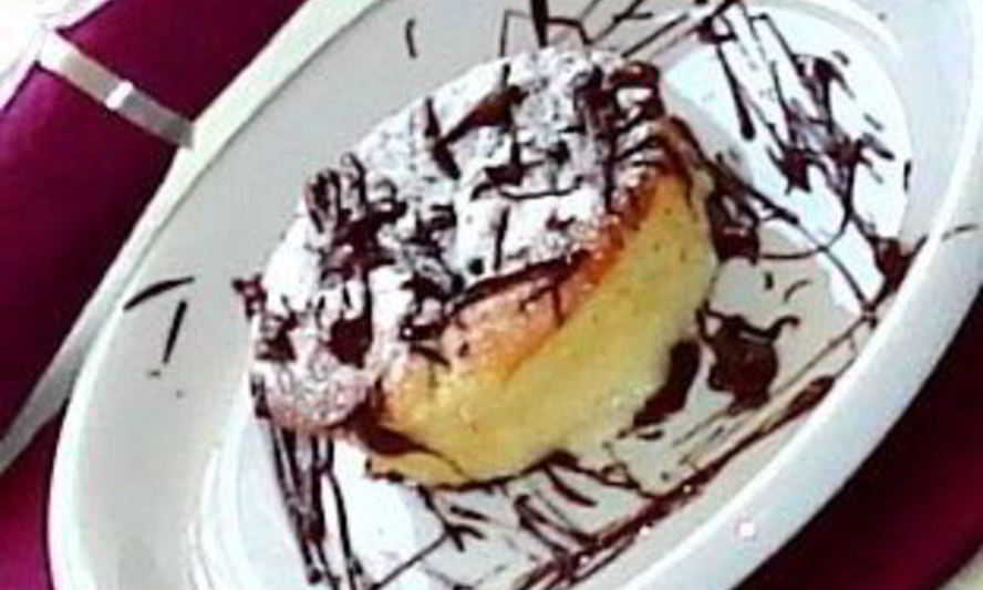 Рецепт марципанового суфле с шоколадома