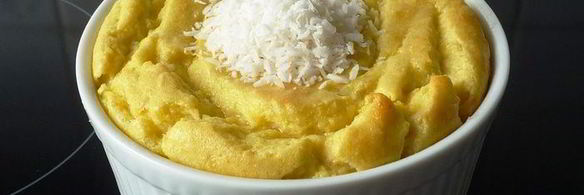 нежное мангово-кокосовое суфле