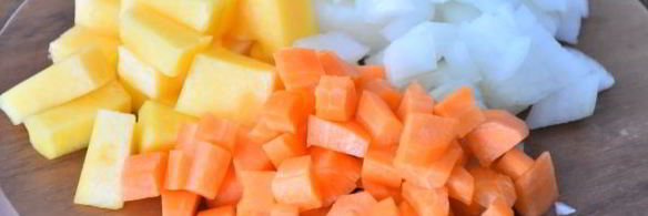 печеночное суфле с овощами