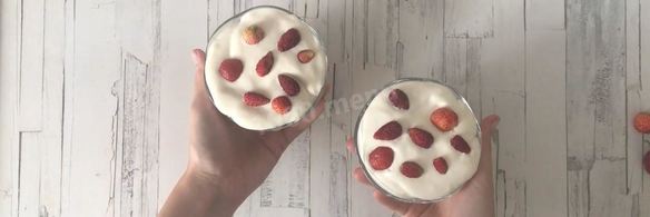 сливочное суфле с земляникой