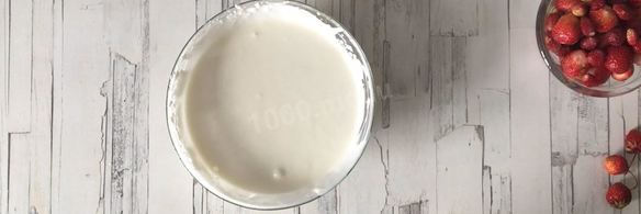 сливочное суфле с земляникой