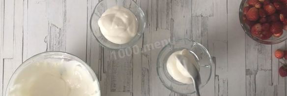 сливочное суфле с земляникой