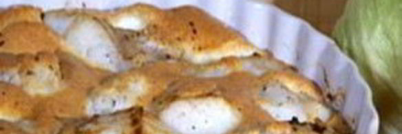 судак в сырном суфле