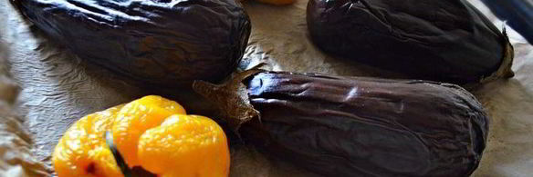 суфле из запеченного баклажана с перцем и отрубями