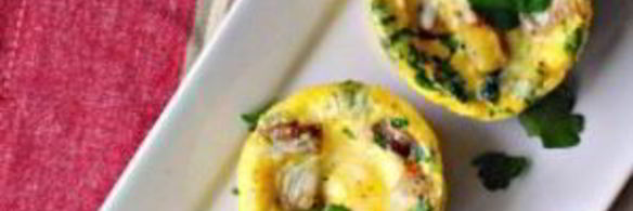 суфле с картофелем и колбасками