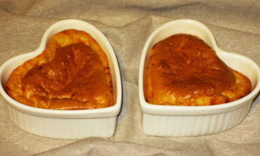 Рецепт сырного суфле горячие сердца