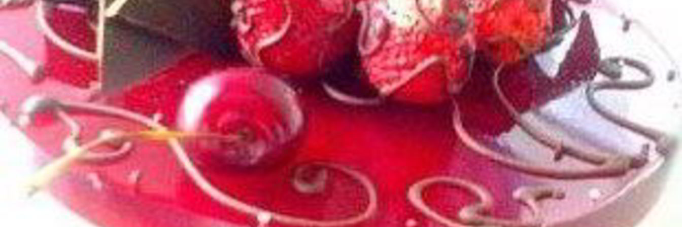 Торт-суфле с фруктами в желе