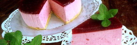 торт-суфле с малиной