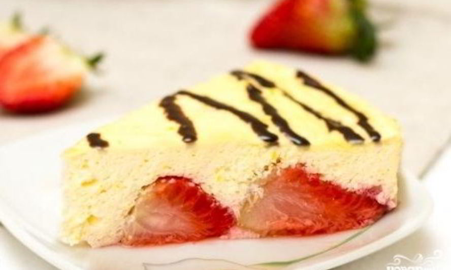 Рецепт творожного суфле с ягодами