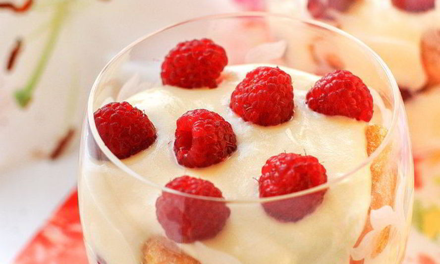 Рецепт тирамису с малиной