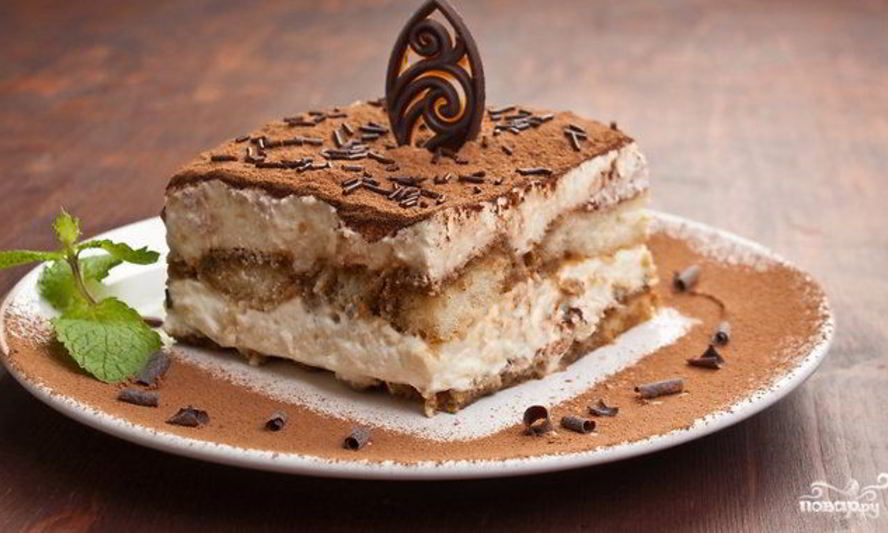 Рецепт тирамису с яблоками