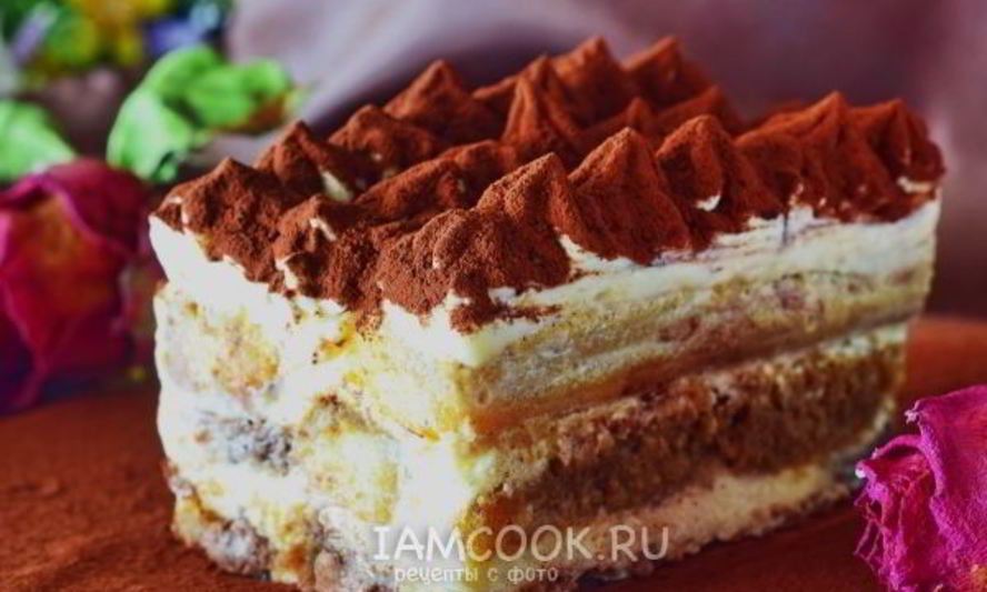 Рецепт тирамису со сливками