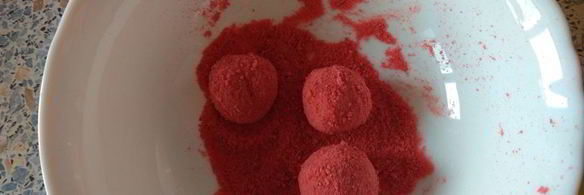 трюфели с клубникой