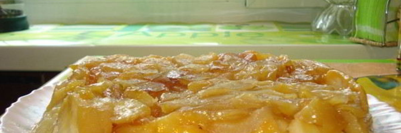 Творожный пудинг с яблоками