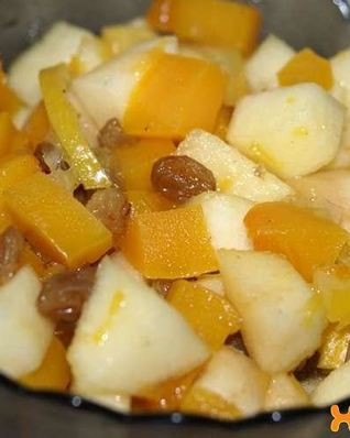 Тыквенно-яблочный десерт