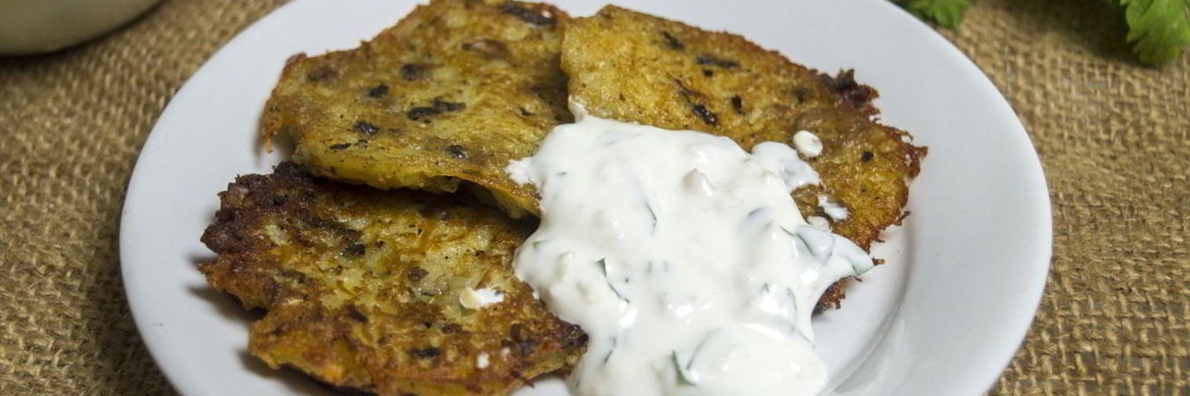 Драники с грибами