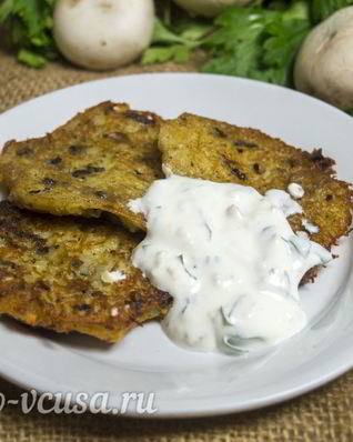 Драники с грибами