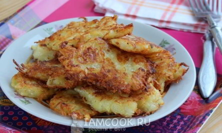 Рецепт драников с сыром