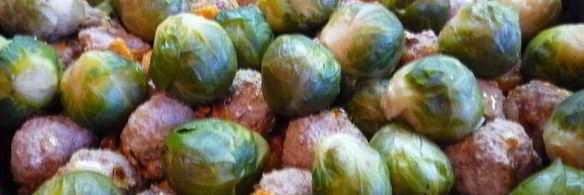 брюссельская капуста с фрикадельками