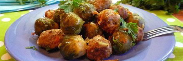брюссельская капуста с фрикадельками