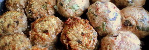 фрикадельки с базиликом и овощами