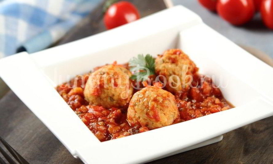 Рецепт фрикаделек с овощами в томатнома соусе