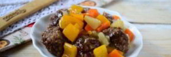 фрикадельки в кисло-сладком соусе