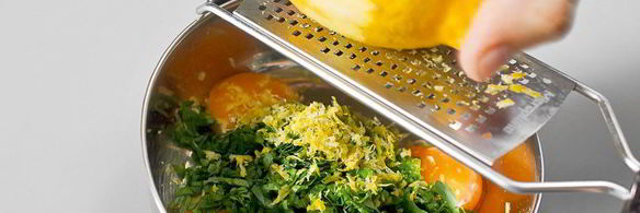 карбонара с цукини и фрикадельками