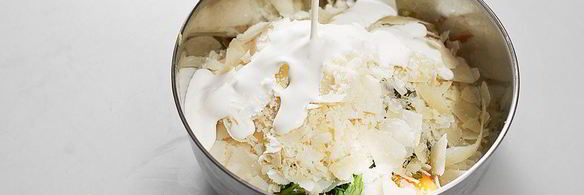 карбонара с цукини и фрикадельками