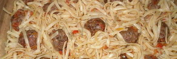 макароны с фрикадельками в духовке