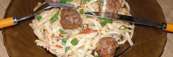 макароны с фрикадельками в духовке
