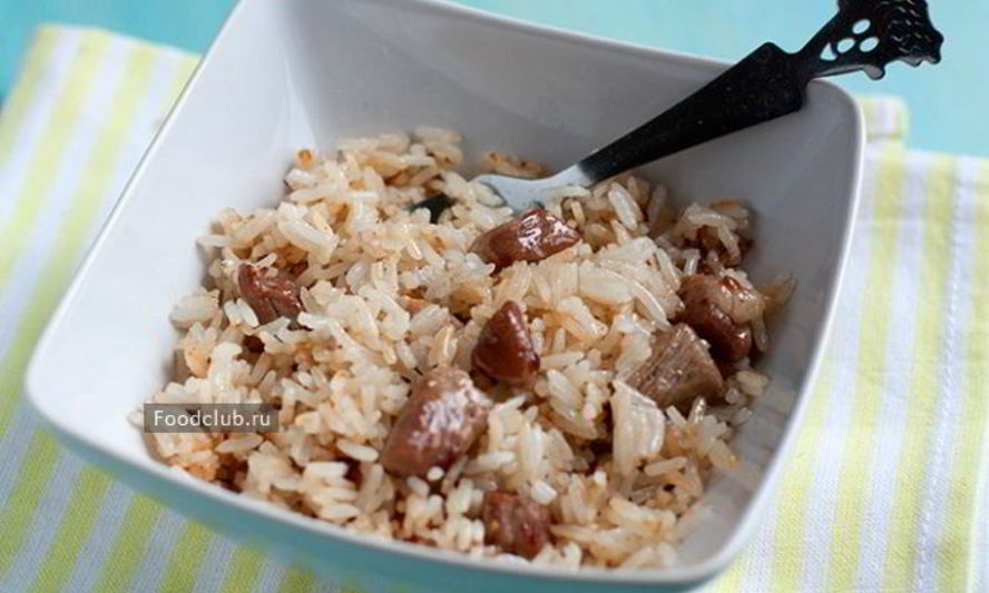 Рецепт бабушкиного риса со свининой