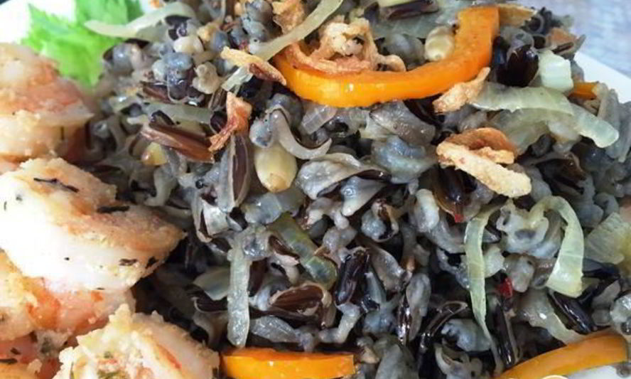 Рецепт дикого риса с овощами