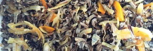 дикий рис с овощами