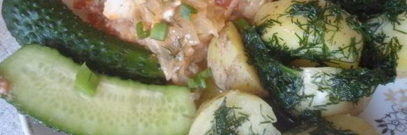 картофель отварной, сермяжный