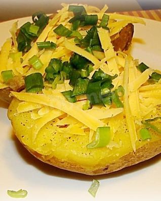 Картофель печеный в камине