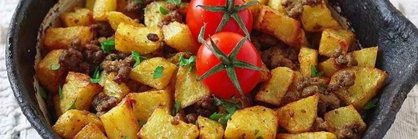 Картофель с фаршем