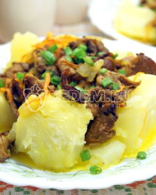 Картофель с грибами