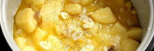 картофель с вешенками в мультиварке