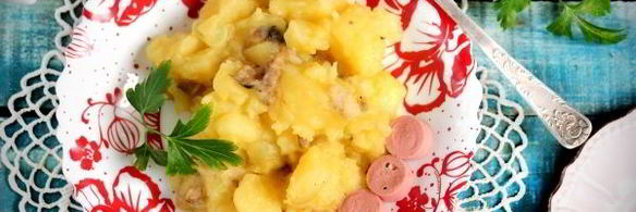 картофель с вешенками в мультиварке