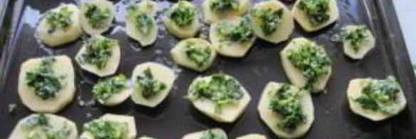 картофель в духовке с помидорами