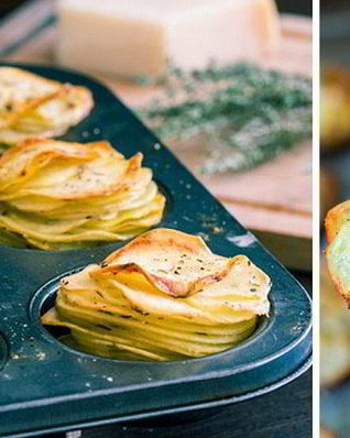 Картофель в формочках