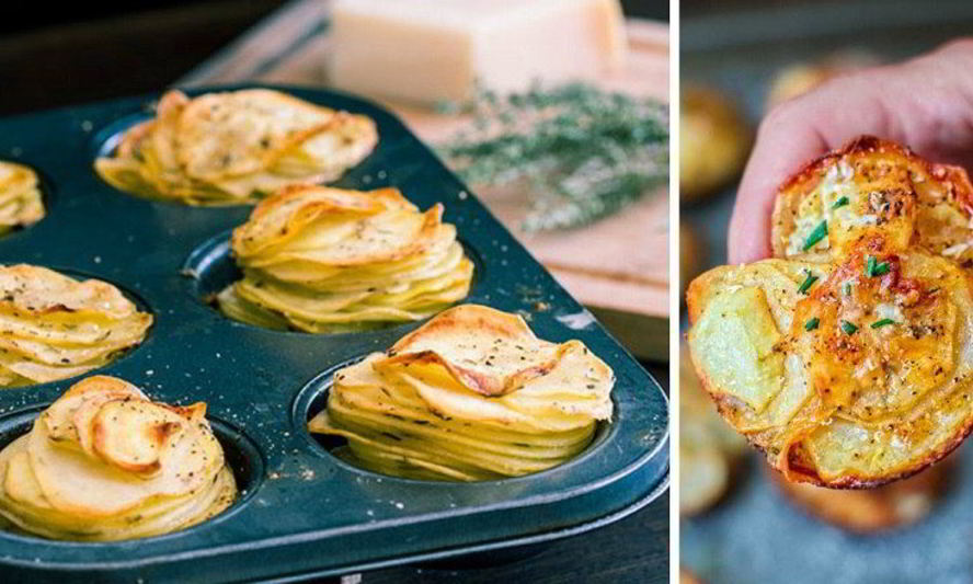 Рецепт картофеля в формочках